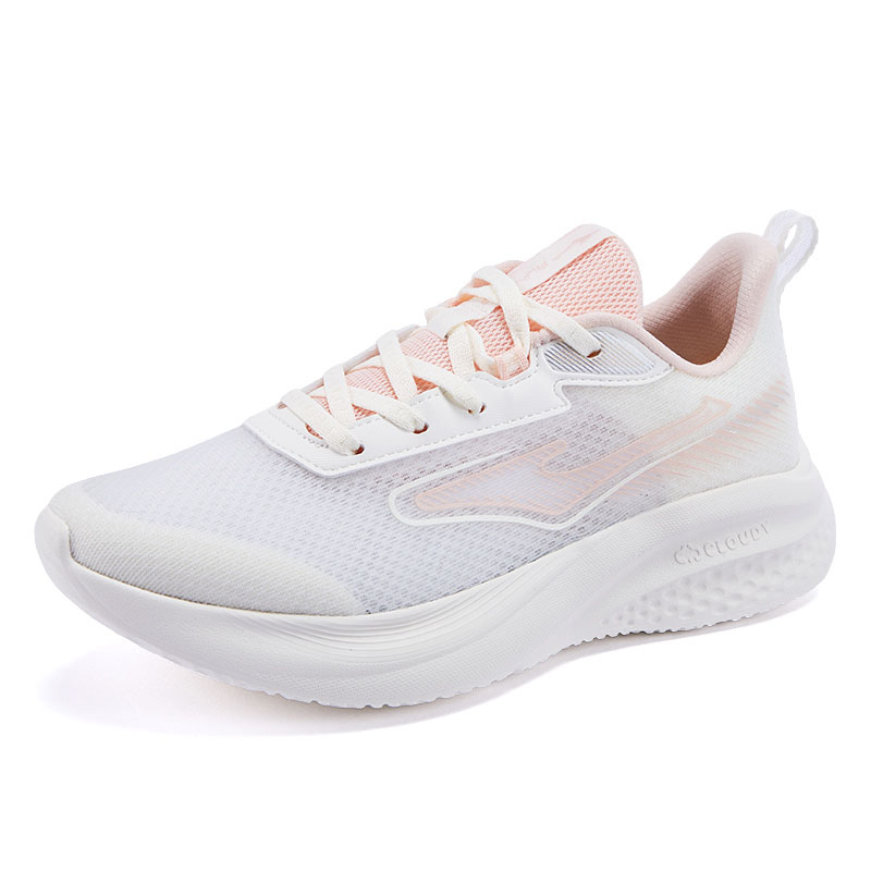 Erke Running Shoes Women’s Low Top Microcrystal White/Color Powder