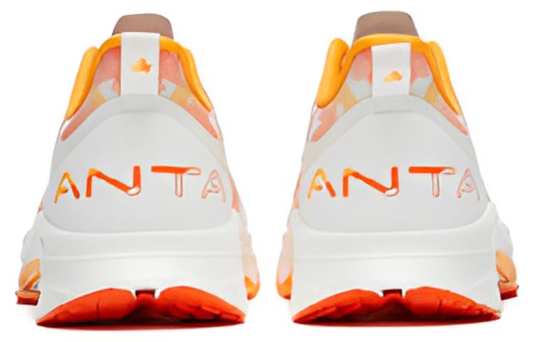 Anta MACH 3.0 Cushioning, Wear Resistant Low top Running Shoes Men’s White Orange