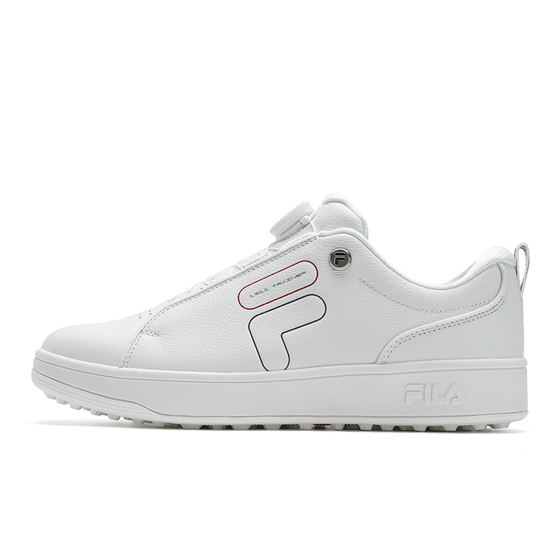 FILA Fila GF 1911 Trainer, simple, classic brand letter logo, casual, comfortable and versatile, low-top golf shoes, men's style, bright white