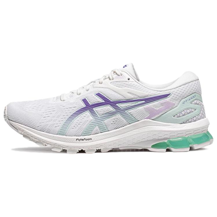 Женские кроссовки ASICS Asics GT-1000 10 (бело-фиолетовые)