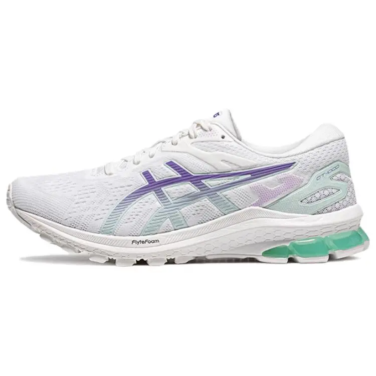 Asics GT 1000 10 Fabric Low top Training Sprint Running Shoes Women's White Purple