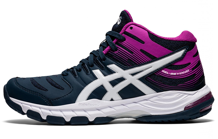 ASICS Gel Beyond 6 Running Shoes Women's Mid Top Purple/White/Blue