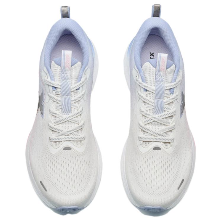 XTEP Cushioning Slip Resistant Low top Casual Running Shoes Women’s White Purple Pink