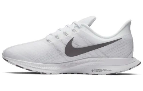 Nike Pegasus 35 comfortable fabric shock-absorbing anti-slip low-top running shoes men's white gray
