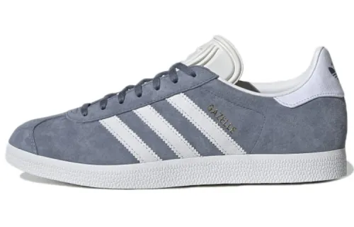 Adidas Originals GAZELLE Split Suede Low top Skateboard Shoes Unisex Gray Blue
