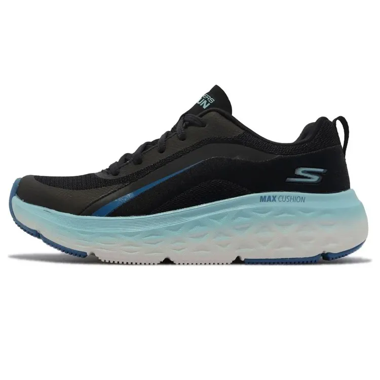 Skechers Max Cushioning, Wear Resistant Low top Running Shoes Women's Black Blue