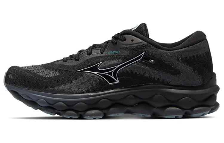 Mizuno Wave Sky 7 Fabric Low top Training Long Distance Running Sprint City Commuting Running Shoes Unisex Black