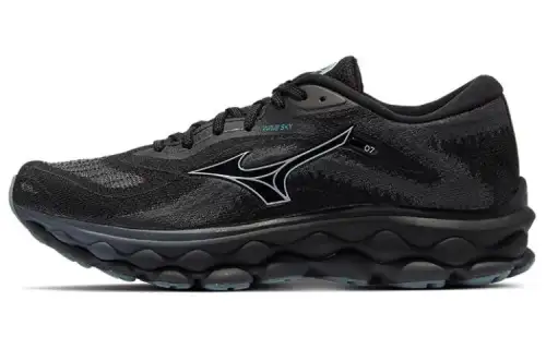 Mizuno Wave Sky 7 Fabric Low top Training Long Distance Running Sprint City Commuting Running Shoes Unisex Black