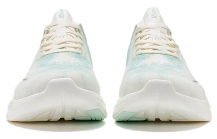 XTEP Light Wing Comfortable Cushioning Slip Resistant Abrasion Resistant Low top Running Shoes Women’s White Blue Green