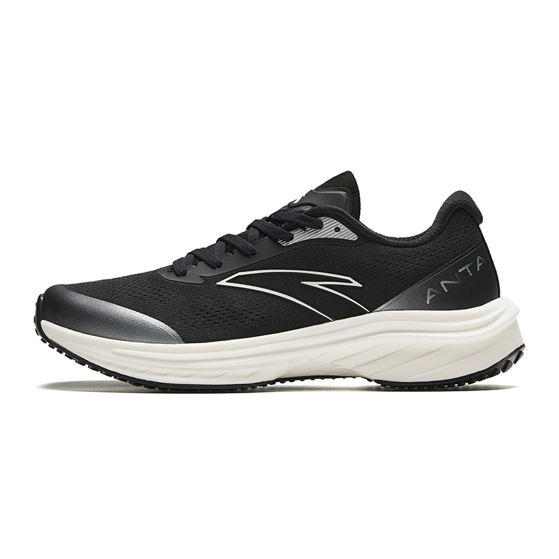 Anta Road Run Mesh Cushioning Abrasion Resistant Rebound Low top Running Shoes Women’s Black White