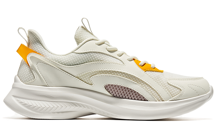 Erke Regular Low top Running Shoes Men’s White Orange Yellow