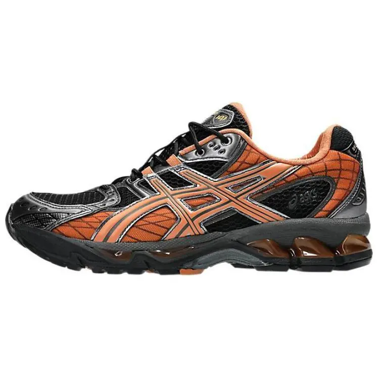 ASICS GEL Nimbus 10.1 Comfortable Low top Running Shoes Unisex Black Orange