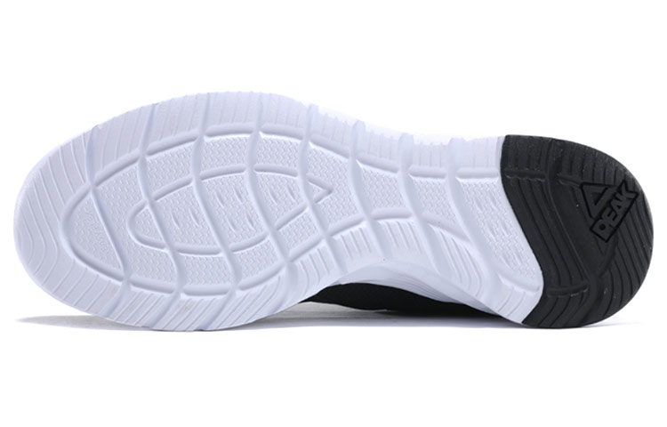PEAK Mesh Leather, Textile Breathable Low top Running Shoes Men’s Black