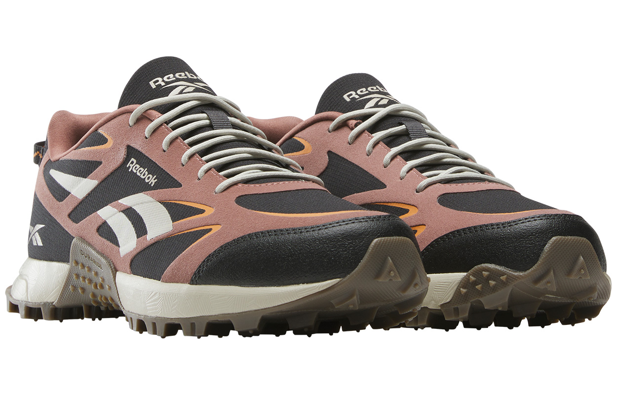 Reebok Abrasion Resistant Low top Trail Running Shoes Unisex Black/Khaki