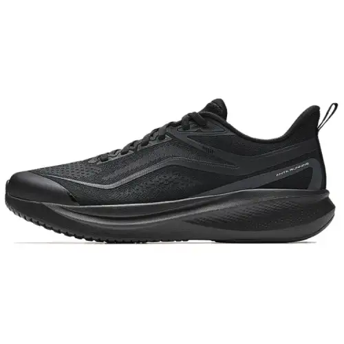 Anta Hydrogen Run Slip Resistant Abrasion Resistant Low top Casual Running Shoes Men's Black