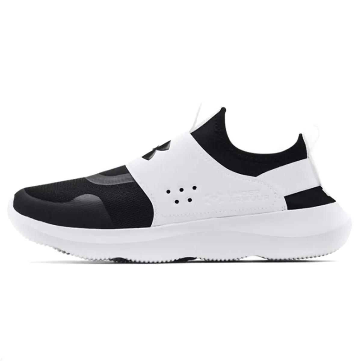 Under Armour Runplay Abrasion Resistant Low top Casual Running Shoes Men's Black White