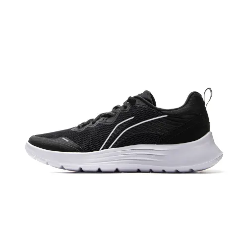 Li Ning Light Feather Cushioning Slip Resistant Abrasion Resistant Lightweight Low top Casual Running Shoes Men's