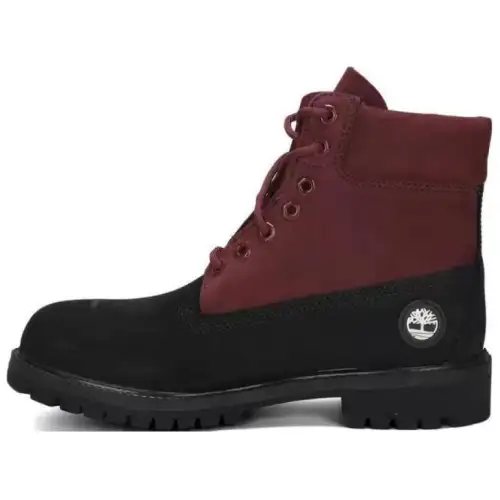 Timberland Abrasion Resistant Slip Resistant Short Mid Calf Outdoor Boots Men's Red