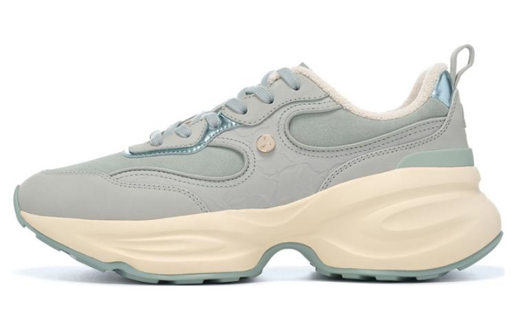 LI NING 1990 Cloud Nichang Cushioning Rebound Low top Running Shoes Women’s Light Green