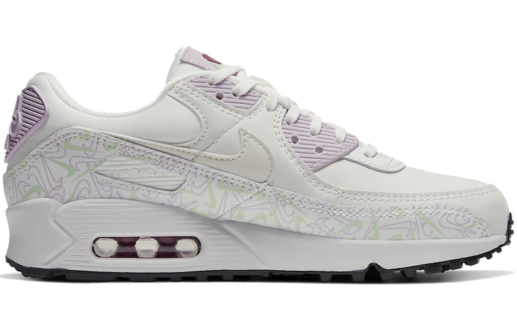 Женские кроссовки Nike Air Max 90 Valentine’s Day (белый / розовый) — фото 2