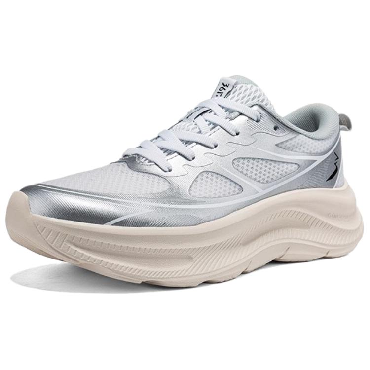 361° Slip Resistant Abrasion Resistant Low top Casual Sprint Running Shoes Women’s Silver