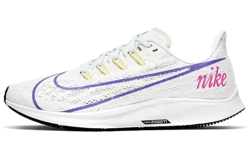 Nike Pegasus 36 lightweight and comfortable fabric shock-absorbing, non-slip and wear-resistant low-cut casual running shoes for women, white