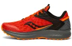 Saucony Comfortable Fabric Cushioning Abrasion Resistant Lightweight Low top Running Shoes Men's Red Gray