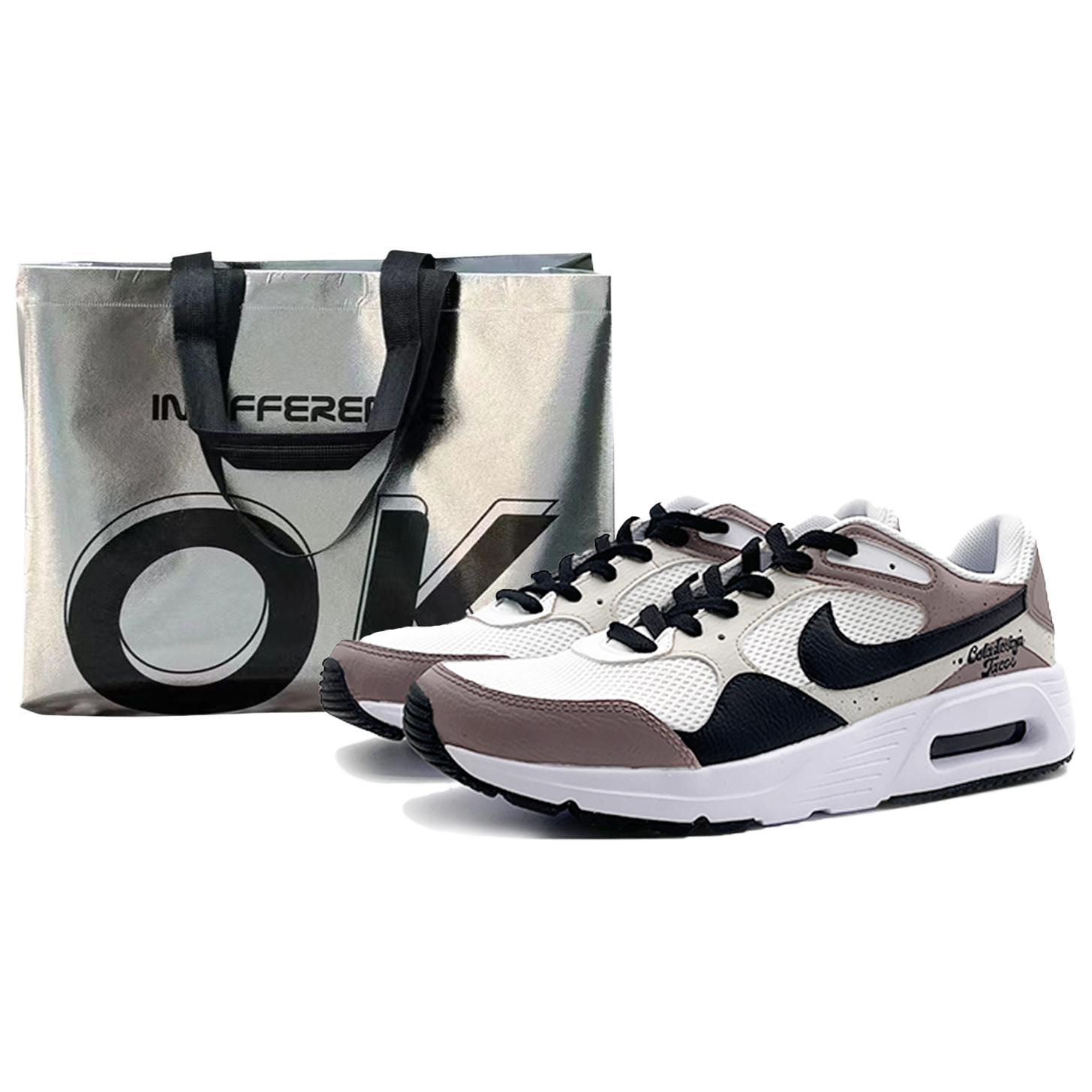 Nike Air Max SC Abrasion Resistant Low top Running Shoes Men’s White Gray