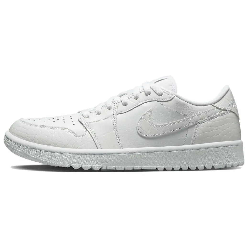 Jordan Air Jordan 1 Low OG Golf 'White Croc' Low top Casual Shoes Unisex White