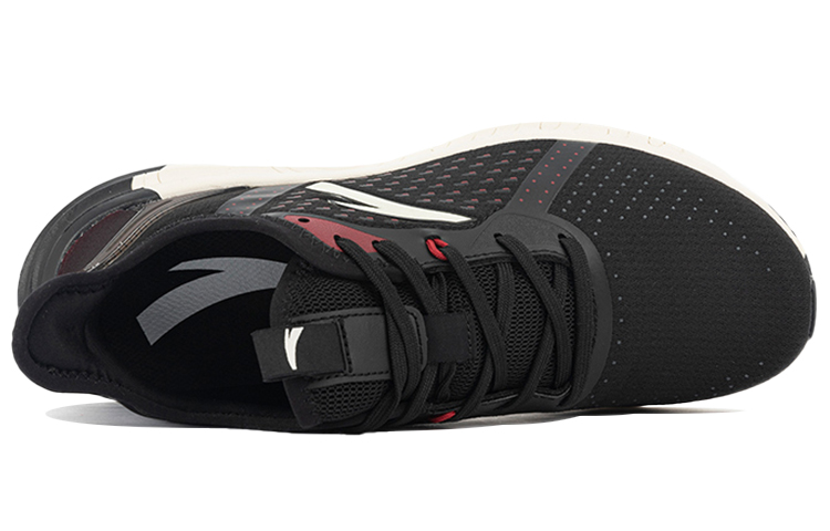 Anta Mesh Breathable Abrasion Resistant Breathable And Wear resistant Low top Running Shoes Men’s Black
