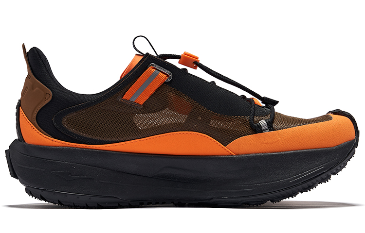Erke Slip Resistant And Breathable Low top Casual Running Shoes Men’s Hazelnut Grapefruit
