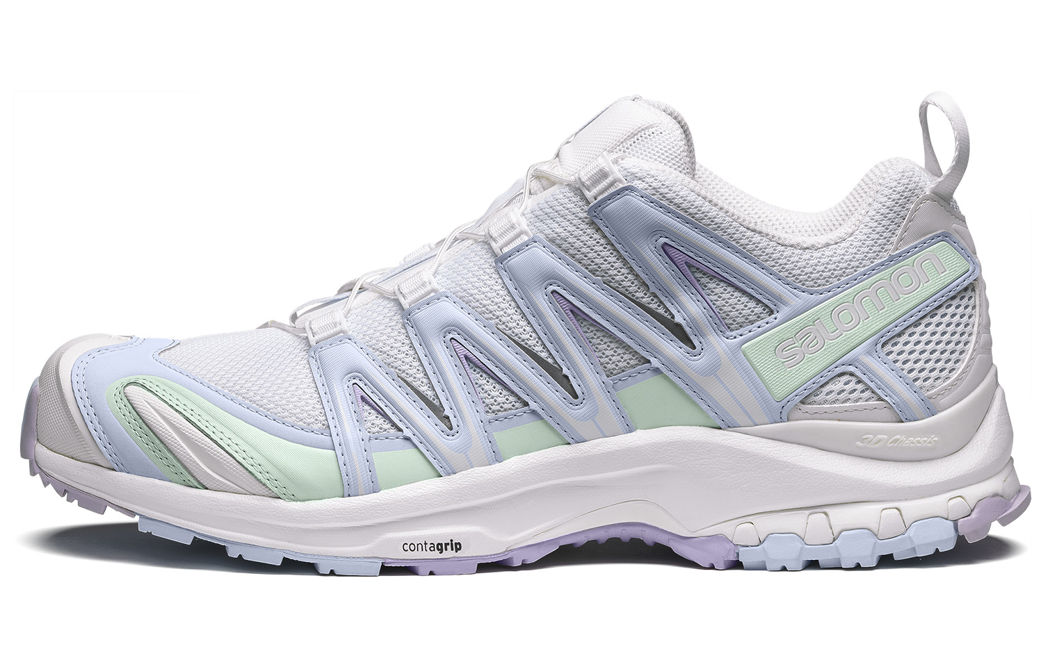 SALOMON Salomon XA Pro 3D ADV lace-up sports comfortable shock-absorbing anti-slip support low-top casual cross-country training urban commuting running shoes men and women same style white