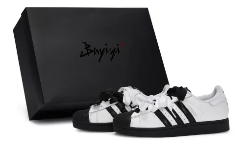 Adidas Originals Superstar 2 811 Manufacturing, Moonlit Swan, Special Shoe Box Slip Resistant Abrasion Resistant