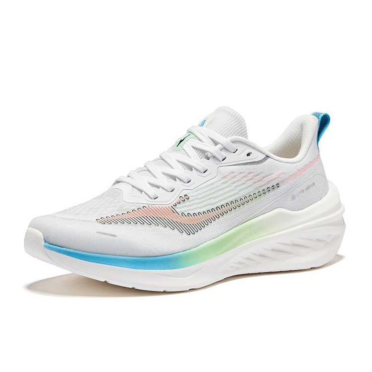 Erke Cruise 3.0 Cushioning Rebound Low top Casual Running Shoes Men’s Erke White Fluorescent Lipstick