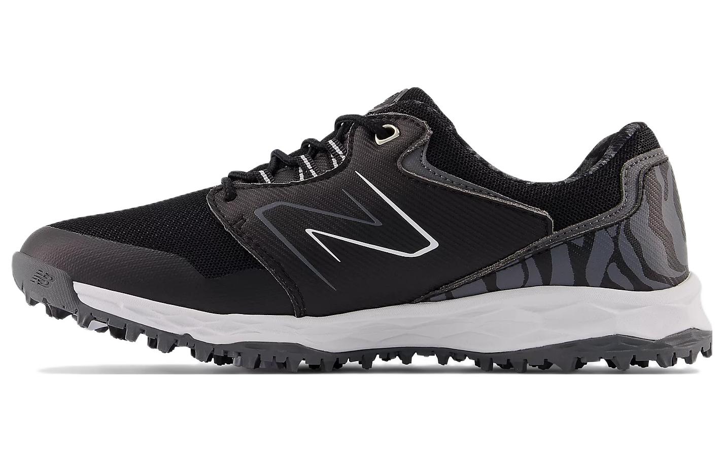 New Balance NB Fresh Foam Golf Shoes Women's Low Top Black/Gray/White