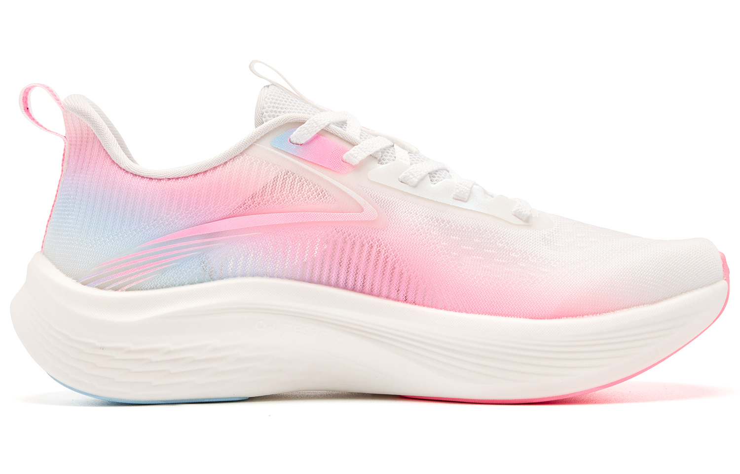 QIAODAN Light Speed 5.0 Low top Q LITESPEED Technology Casual Training Running Shoes Women’s White Pink Blue