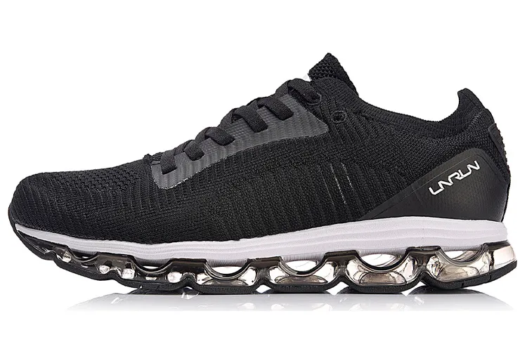 Li Ning Shadow 1.0 Comfortable Cushioning Slip Resistant Breathable Low top Running Shoes Unisex Black White