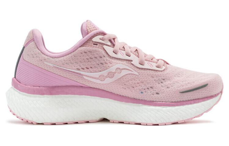 saucony Triumph 19 Running Shoes Unisex Low-top Pink/white