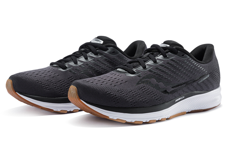 Saucony Ride 13 Comfortable Textile, Synthetic Leather Cushioning Slip Resistant Abrasion Resistant Breathable Low top