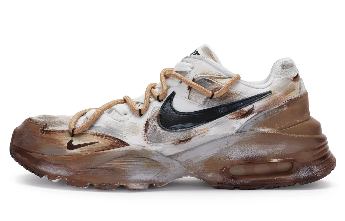 Nike Air Max Fusion Mesh Cushioning Lightweight Cushioning Lightweight Low top Running Shoes Men's Umber White
