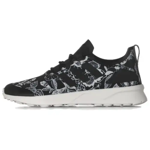 Adidas Originals ZX Flu Slip Resistant Abrasion Resistant Low top Casual Shoes Women's Black