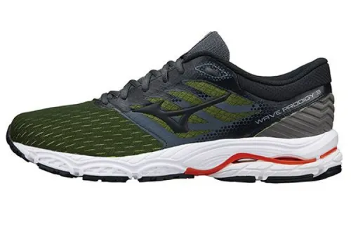 Mizuno Wave Prodigy 3 Textile, Synthetic Leather Slip Resistant, Abrasion Resistant, Breathable Low top Running Shoes