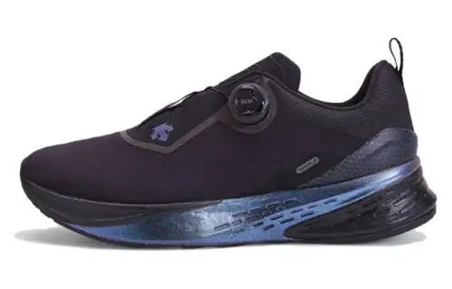 DESCENTE Enerzite Cushioning Slip Resistant Abrasion Resistant Waterproof Low top Running Shoes Men's Black