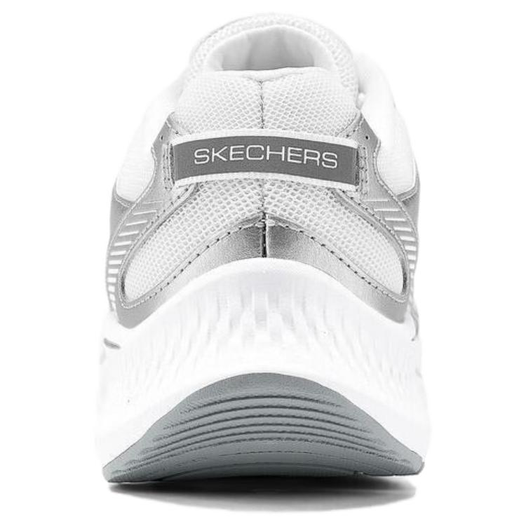 Skechers Go Run Consistent 2.0 Abrasion Resistant Low top Running Shoes Women’s White Silver