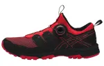 Asics GEL FujiRado Round Tip Abrasion Resistant Low top Running Shoes Men's Black Red