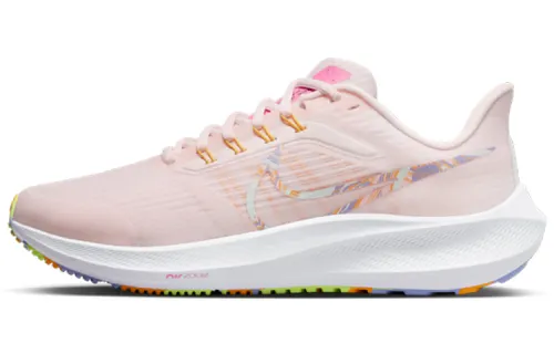 Nike Air Zoom Pegasus 39, comfortable, fashionable, shock-absorbing, non-slip, breathable, low-top Zoom running shoes, women's pink and white