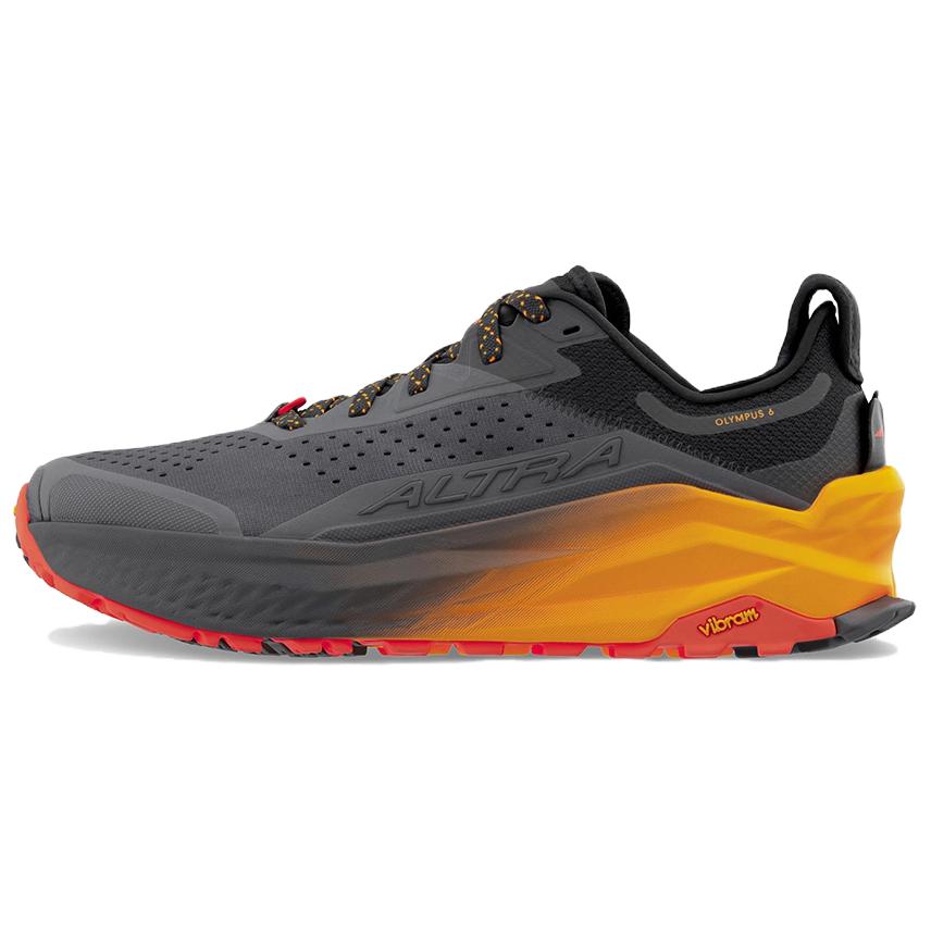 Altra OLYMPUS 6 Abrasion Resistant Breathable Low top Running Shoes Men’s Black Orange