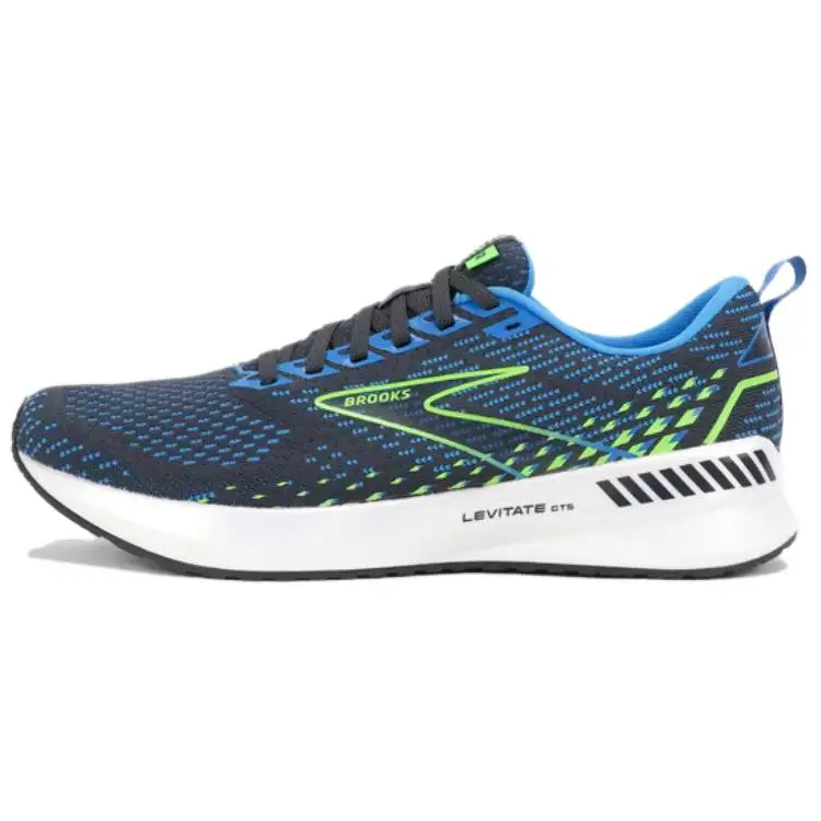 Brooks Levitate GTS Cushioning Slip Resistant Low top Casual Running Shoes Men's Blue Green