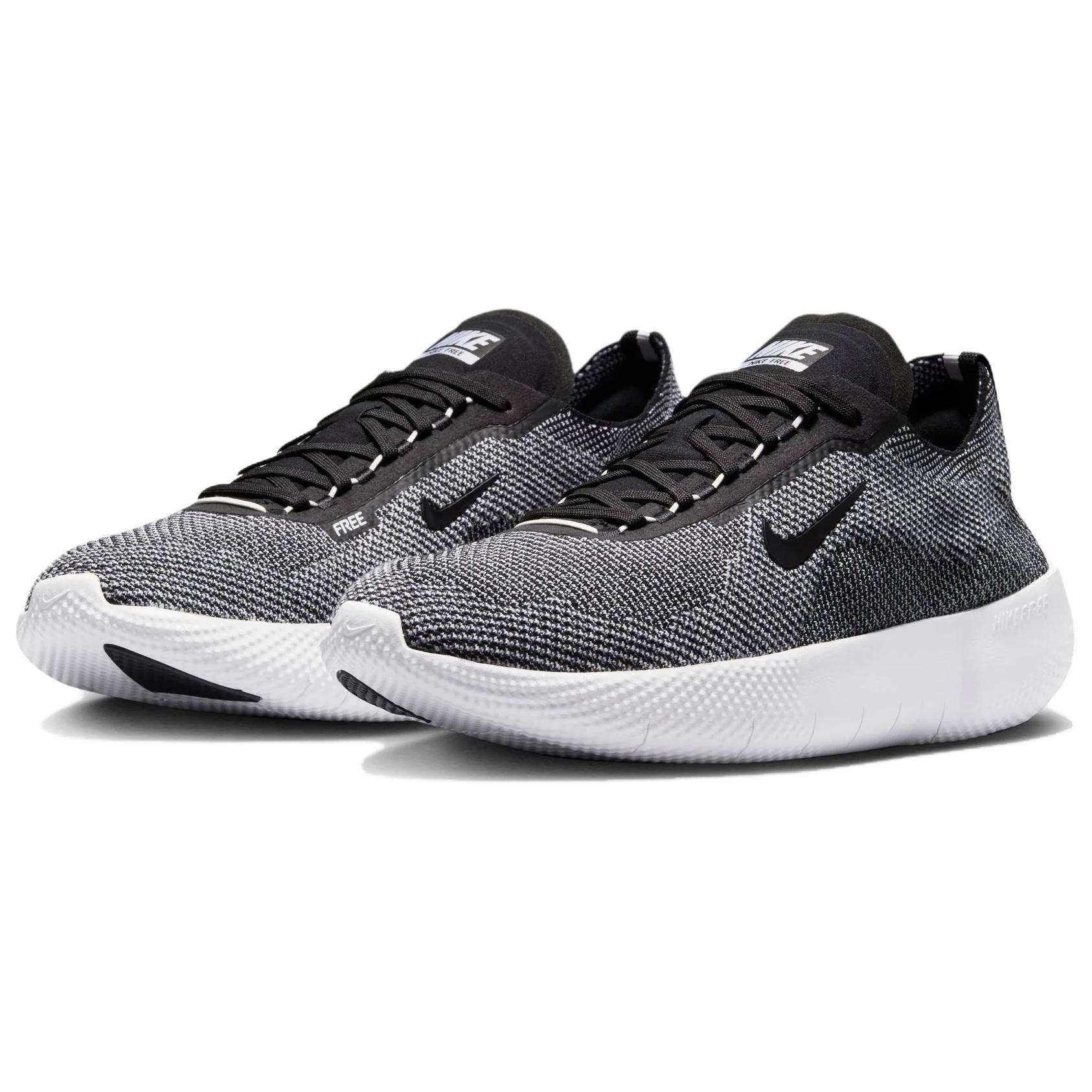 Nike Free 2025 Abrasion Resistant Breathable Low top Running Shoes Men’s Black White