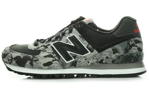 New Balance NB 574 Vintage Low top Running Shoes Unisex Black Camouflage